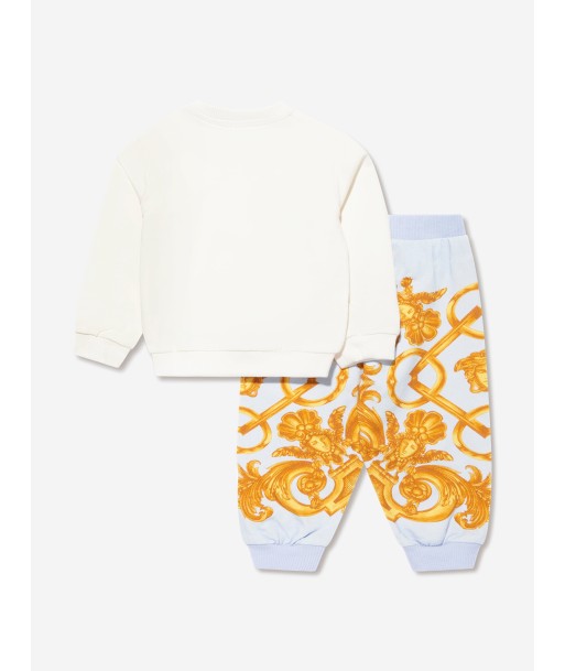 Versace Baby Boys Tracksuit in White Fin de série