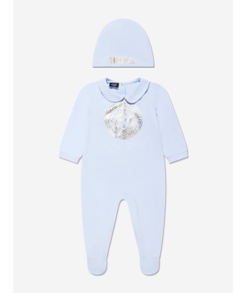 Versace Baby Boys Babygrow Gift Set (2 Piece) in Blue Faites des économies