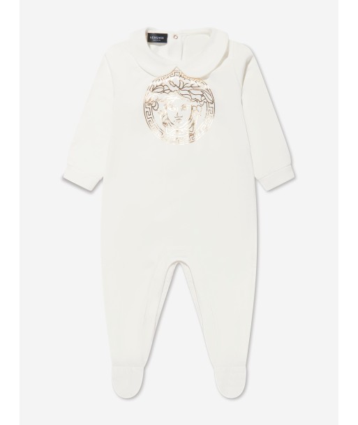 Versace Baby Logo Babygrow Gift Set (2 Piece) in White Jusqu'à 80% De Réduction