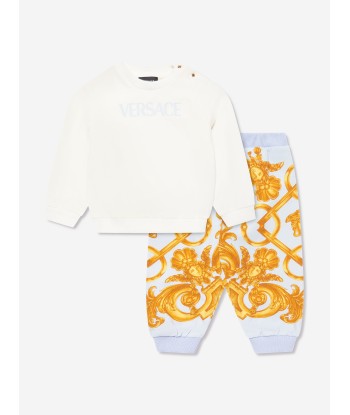 Versace Baby Boys Tracksuit in White Fin de série