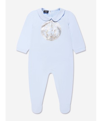 Versace Baby Boys Babygrow Gift Set (2 Piece) in Blue Faites des économies