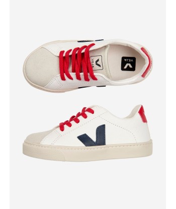 Veja Kids Leather Lace Up Trainers Voir les baskets