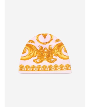 Versace Baby Girls Babygrow And Hat Gift Set in Pink les muscles