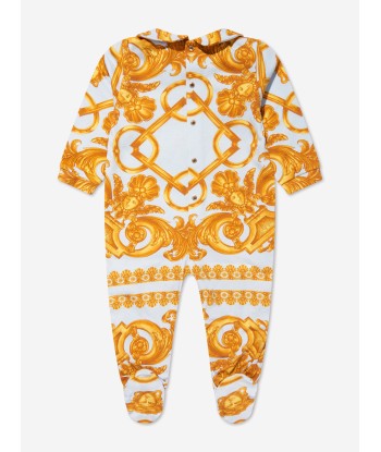 Versace Baby Boys Babygrow And Hat Gift Set in Blue Comment ça marche