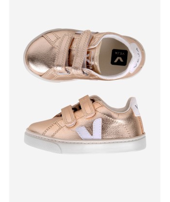 Veja Girls Leather Velcro Strap Trainers du meilleur 