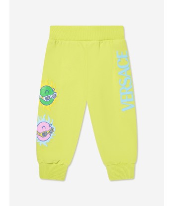 Versace Baby Boys Logo Joggers in Lime sur le site 