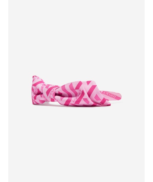 Versace Girls Bow Headband in Pink commande en ligne