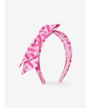 Versace Girls Bow Headband in Pink commande en ligne