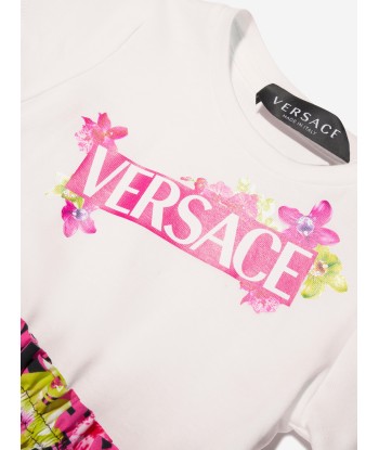 Versace Baby Girls Orchid Logo Dress in Multicolour des créatures d'habitude