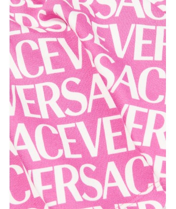 Versace Girls Logo Print Shorts in Pink livraison gratuite