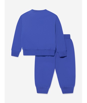 Versace Baby Boys Logo Tracksuit in Blue Jusqu'à 80% De Réduction