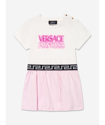 Versace Baby Girls Dress And Knickers Set in Pink prix pour 