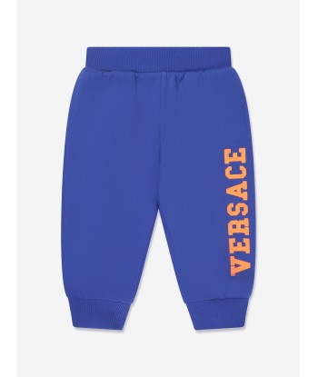 Versace Baby Boys Logo Tracksuit in Blue Jusqu'à 80% De Réduction