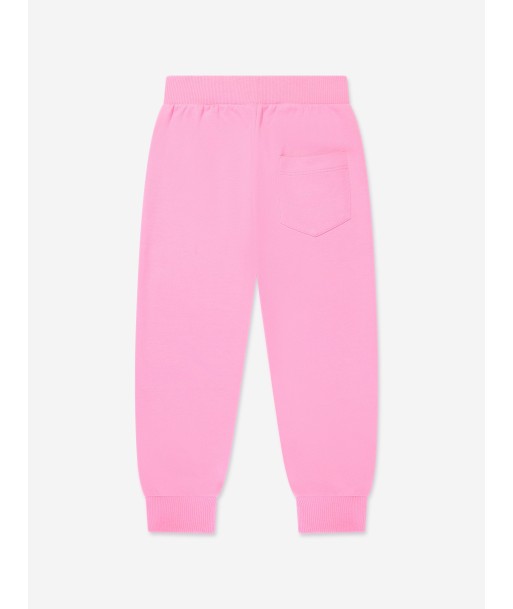 Versace Girls Crystal Logo Joggers in Pink le des métaux précieux