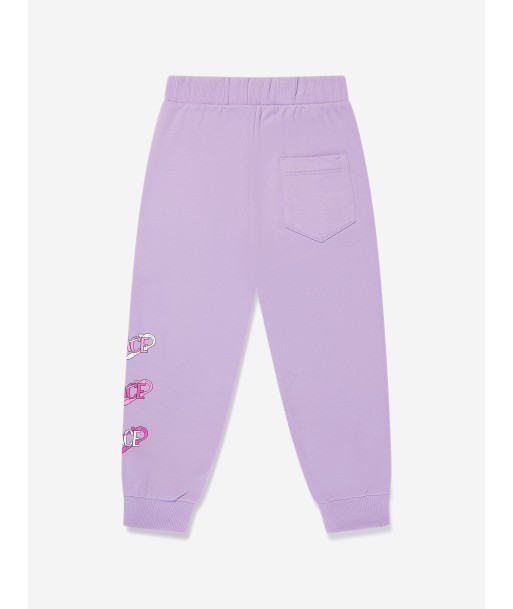 Versace Girls Safety Pin Logo Joggers in Lilac en ligne des produits 