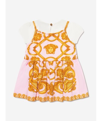 Versace Baby Girls Dress With Knickers in Gold pas chere