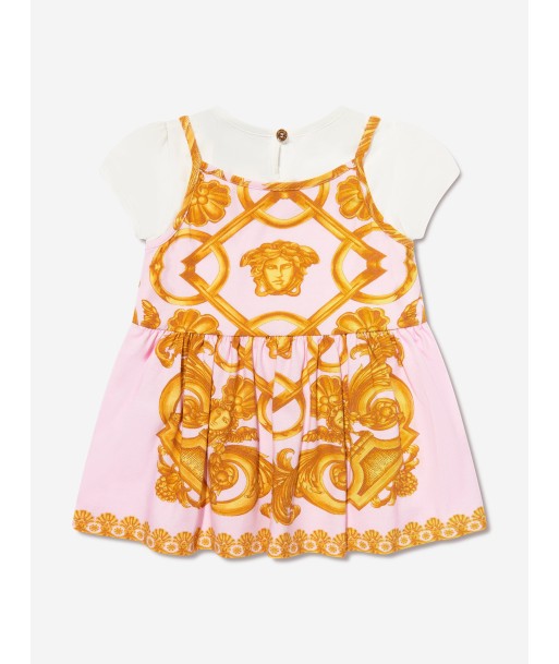 Versace Baby Girls Dress With Knickers in Gold pas chere