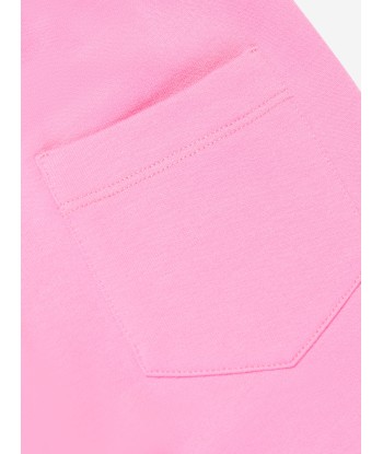 Versace Girls Crystal Logo Joggers in Pink le des métaux précieux