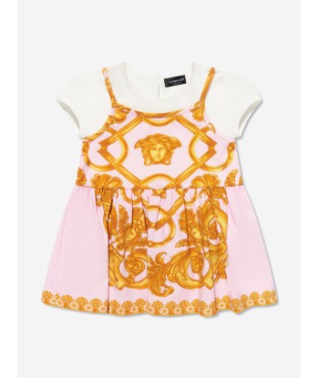 Versace Baby Girls Dress With Knickers in Gold pas chere