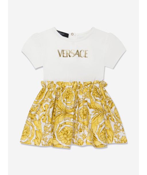 Versace Baby Girls Dress And Knickers Set in Gold Comparez plus de prix