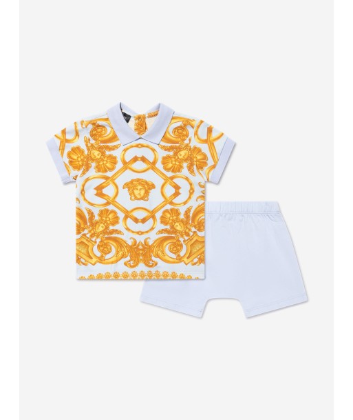 Versace Baby Boys Top And Shorts Set in Blue les ligaments