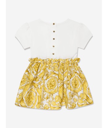 Versace Baby Girls Dress And Knickers Set in Gold Comparez plus de prix