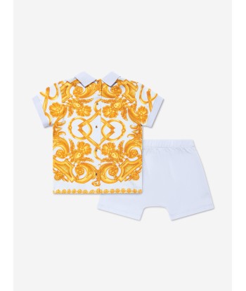 Versace Baby Boys Top And Shorts Set in Blue les ligaments