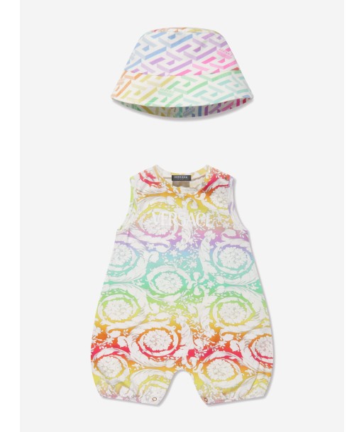 Versace Baby Girls Romper And Hat Set in Multicolour 2 - 3 jours ouvrés.