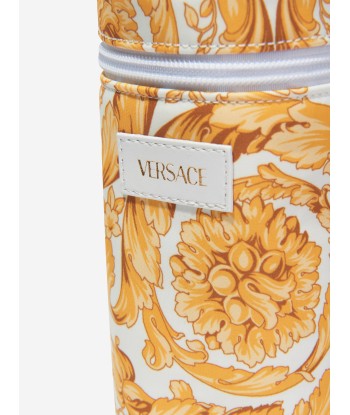 Versace Baby Barocco Print Bottle Holder in Gold la colonne vertébrale