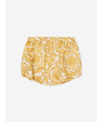 Versace Baby Girls Dress And Knickers Set in Gold Les êtres humains sont 