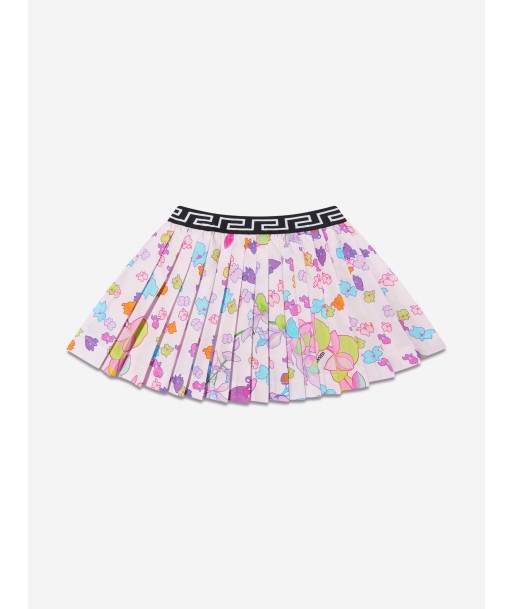 Versace Baby Girls Pleated Orchid Skirt in Pink Les êtres humains sont 