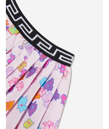 Versace Baby Girls Pleated Orchid Skirt in Pink Les êtres humains sont 