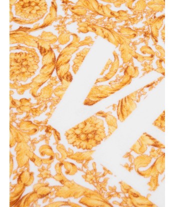 Versace Girls Barocco Print Towel in Gold s'inspire de l'anatomie humaine