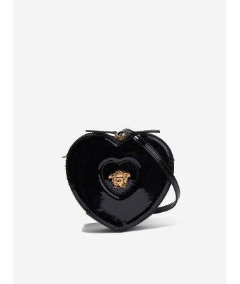 Versace Girls Leather Heart Shoulder Bag in Black 50% de réduction en Octobre 2024