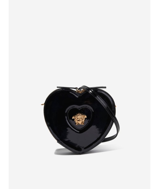 Versace Girls Leather Heart Shoulder Bag in Black 50% de réduction en Octobre 2024