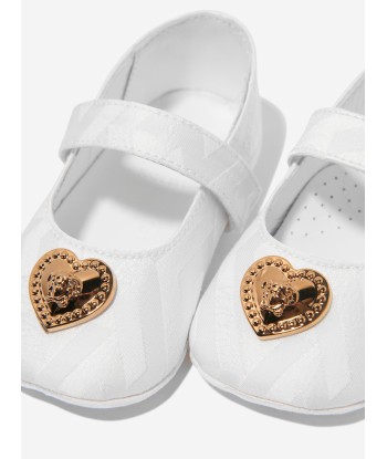 Versace Baby Girls Leather Shoes in White d'Europe débarque