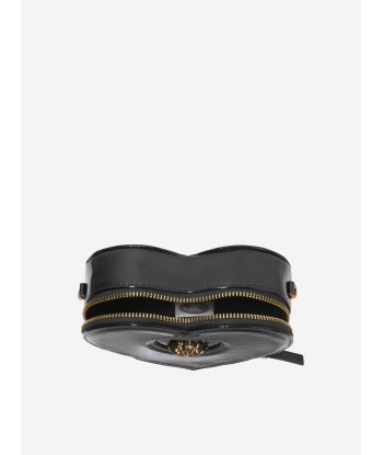 Versace Girls Leather Heart Shoulder Bag in Black 50% de réduction en Octobre 2024