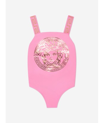 Versace Girls Medusa Logo Swimming Costume in Pink de France