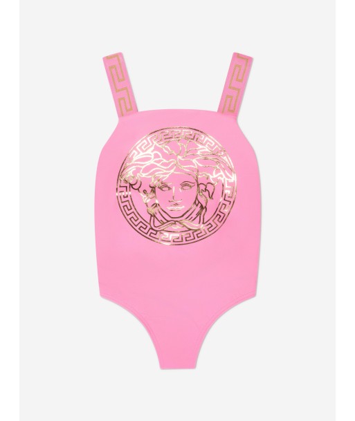 Versace Girls Medusa Logo Swimming Costume in Pink de France