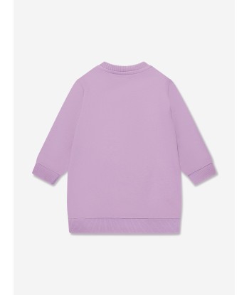 Versace Baby Girls Safety Pin Sweater Dress in Lilac Livraison rapide