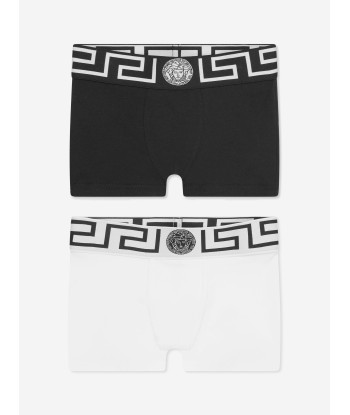 Versace Boys 2 Pack Boxer Shorts Set in Black les ctes