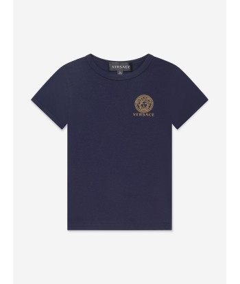 Versace Boys Logo T-Shirt Set (2 Pack) in Blue 50-70% off 