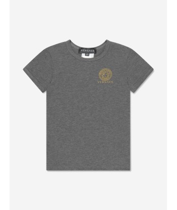 Versace Boys Logo T-Shirt Set (2 Pack) in Grey s'inspire de l'anatomie humaine