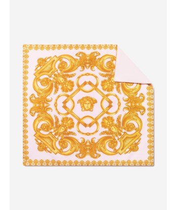 Versace Baby Girls Barocco Blanket in Pink commande en ligne