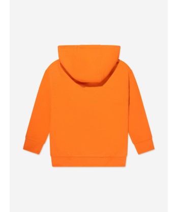 Versace Kids Safety Pin Logo Hoodie in Orange Jusqu'à 80% De Réduction