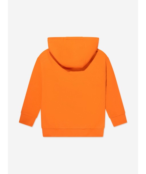 Versace Kids Safety Pin Logo Hoodie in Orange Jusqu'à 80% De Réduction