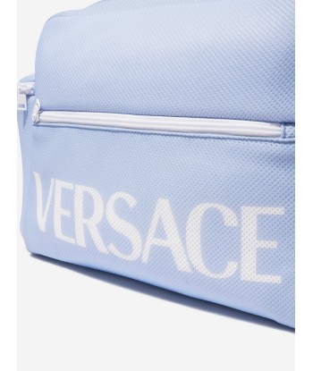 Versace Baby Boys Logo Changing Bag in Blue en ligne