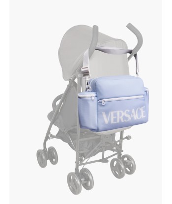 Versace Baby Boys Logo Changing Bag in Blue en ligne