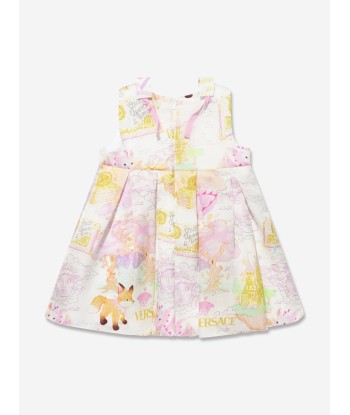 Versace Baby Girls Silk Dress And Knickers Set in Multicolour de France