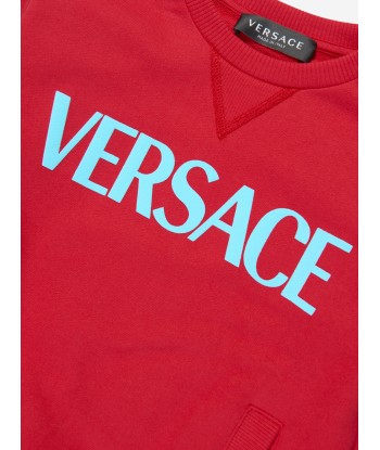 Versace Boys Logo Sweatshirt in Red Par le système avancé 